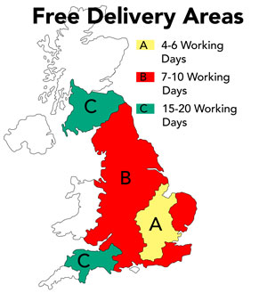 Free Delivery Map UK