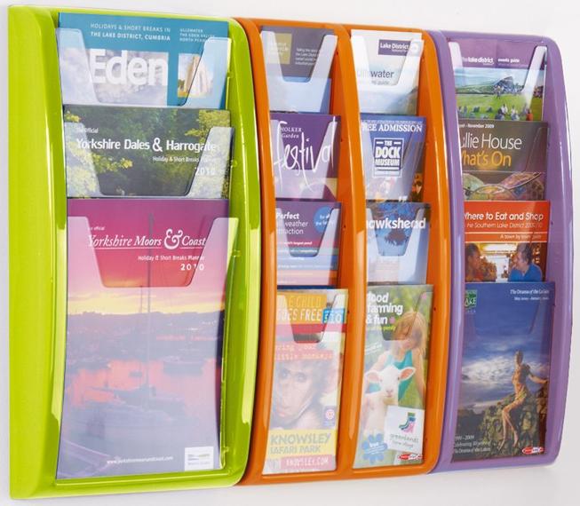 popular colourful leaflet dispensers