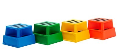 coloured square safety steps