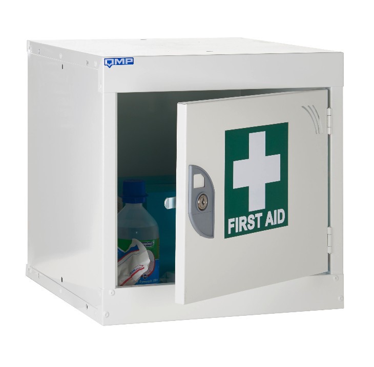 First aid cube locker