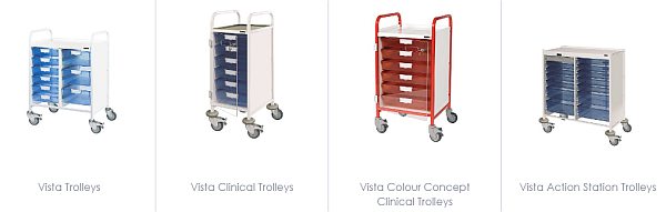 vista medical trolleys