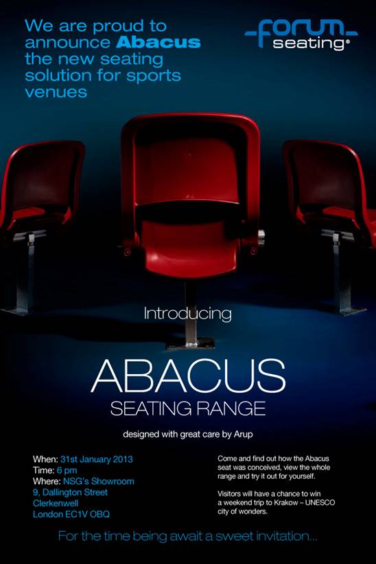 London showroom to promote our Abacus chairs