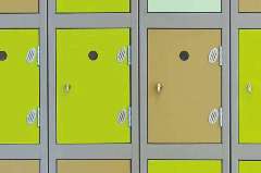 Steel Lockers with coloured doors