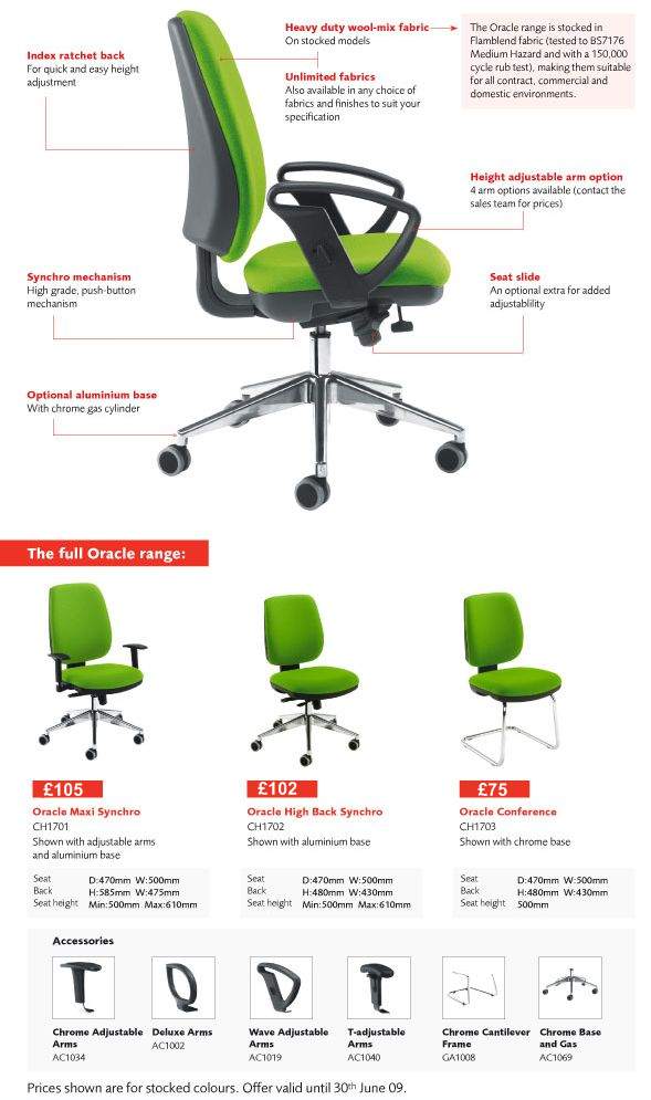 Quality UK Oracle Chair Promotion