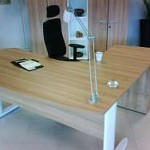 Osmose 2 desk with excellent cable management and priced to sell